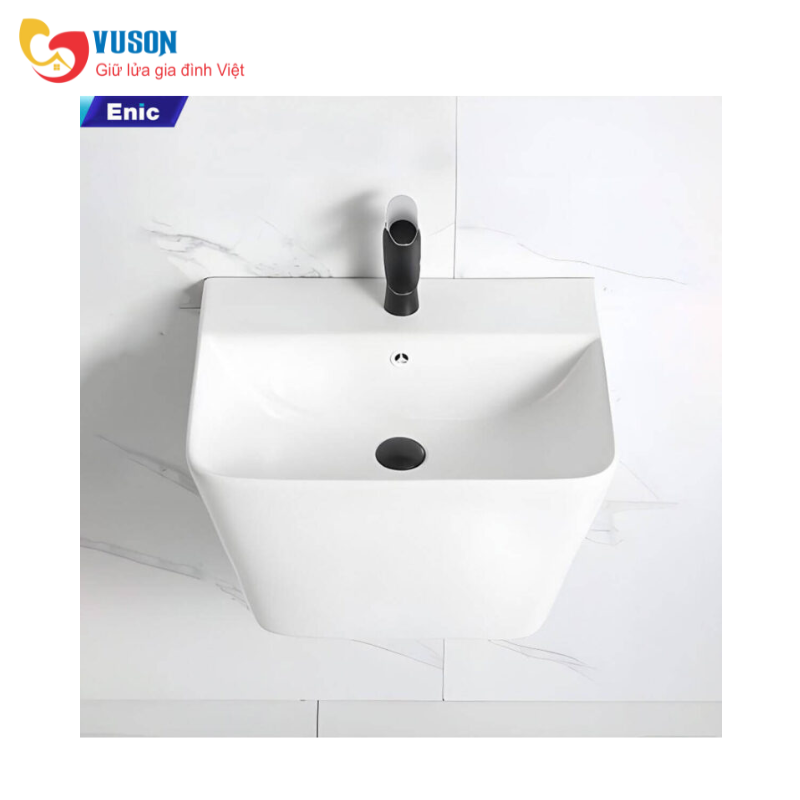 Lavabo treo tường Enic T505 (Màu Trắng)