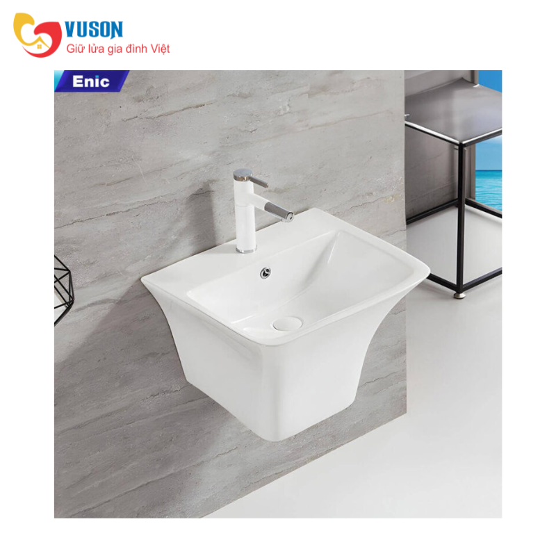 Lavabo treo tường Enic T530 (Màu Trắng)