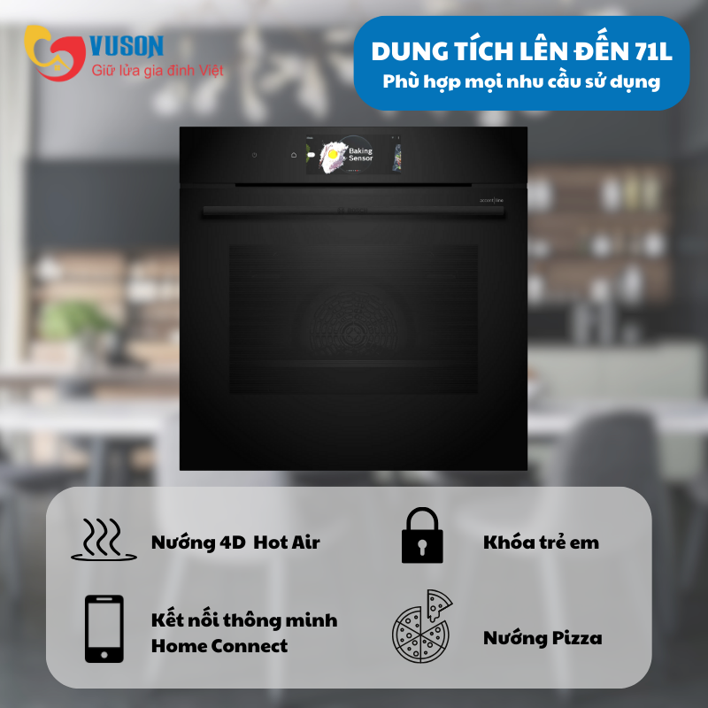 Lò nướng Bosch HBG978NB1 Series 8