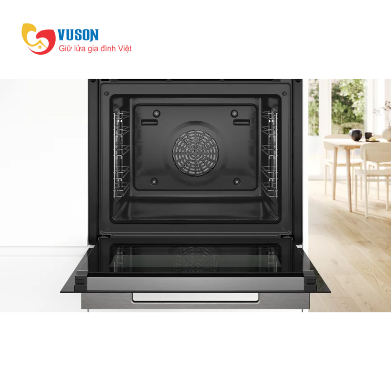 Lò nướng kết hợp hấp Bosch HRG7784B1 Series 8 xuất xứ Đức