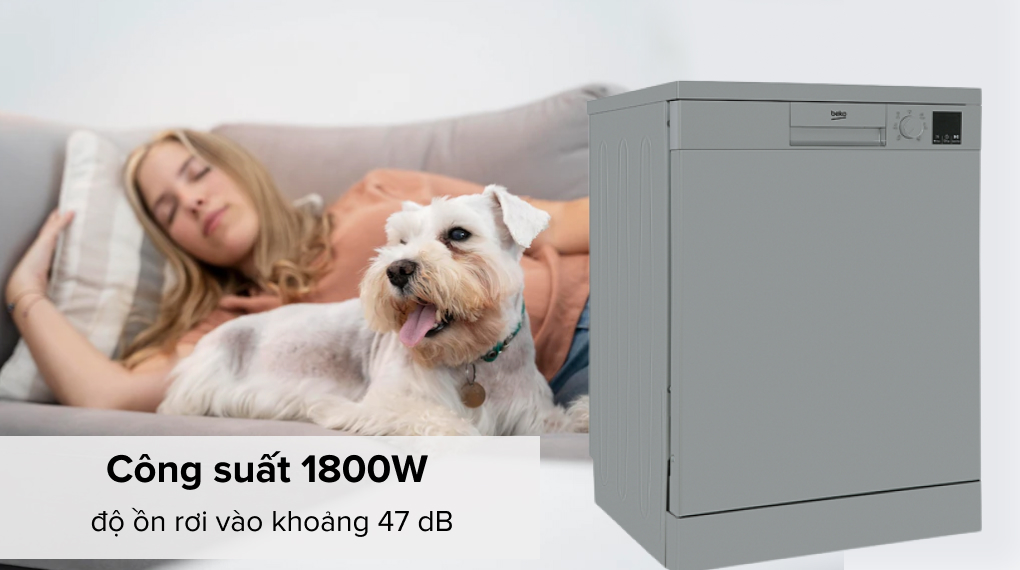 Máy rửa chén độc lập Beko DVN06431S - Công suất hoạt động