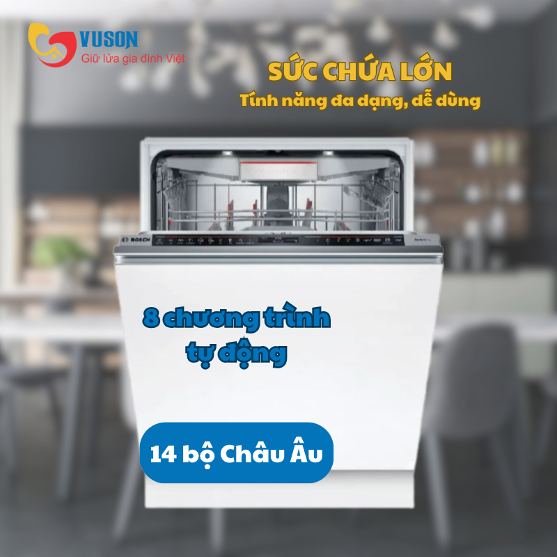 Máy rửa bát Bosch SMD8TCX04E Series 8