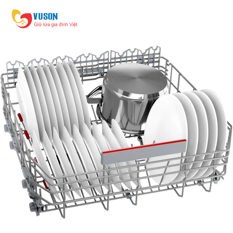 Máy Rửa Chén Bán Âm Bosch SMI6ECS10E Seri 6 Hé Cửa Model 2025