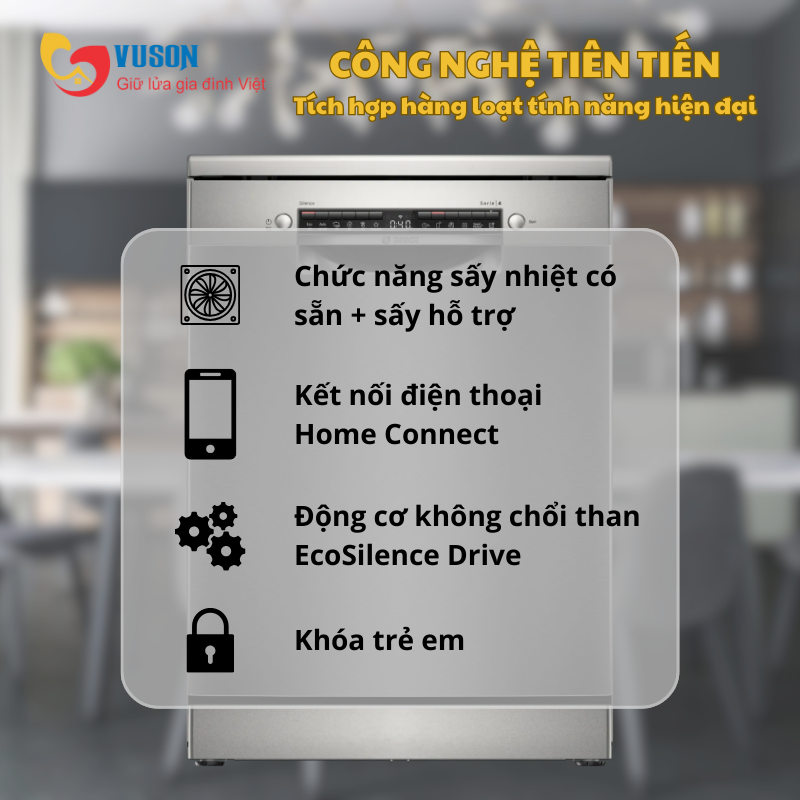 Máy rửa bát Bosch SMS4EVI04E Model 2025