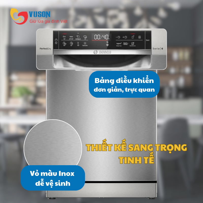 Máy rửa bát Bosch SMS6ZCI01P Series 6 Model 2025