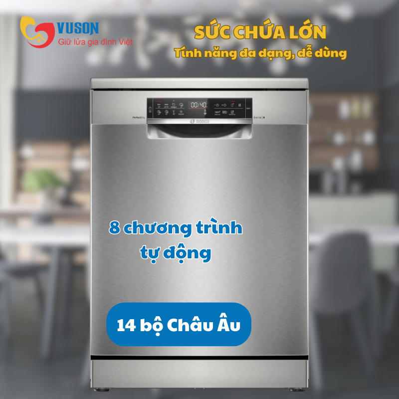 Máy rửa bát Bosch SMS6ZCI01P Series 6 Model 2025