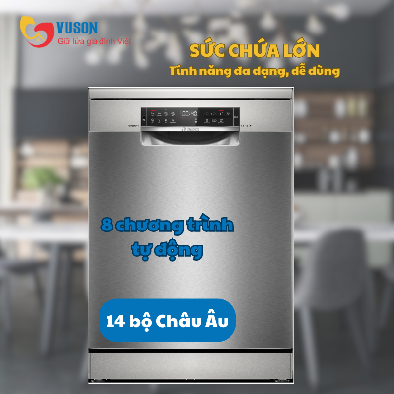 Máy rửa chén Bosch SMS6ZCI85M Series 6