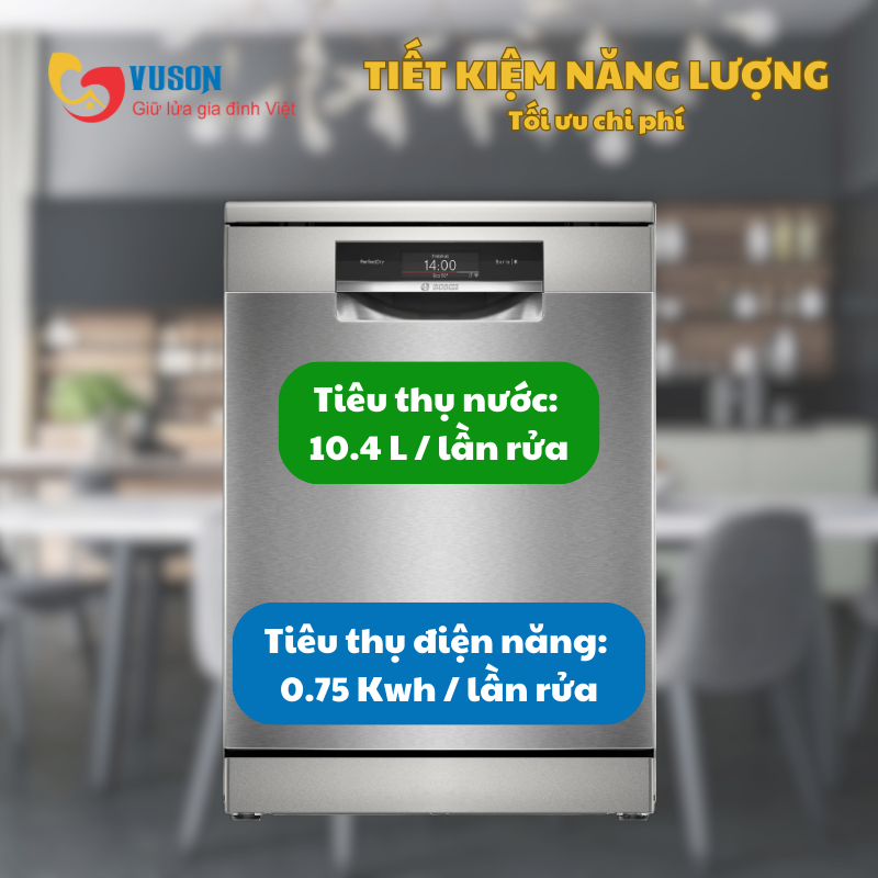 MÁY RỬA BÁT BOSCH ĐỘC LẬP SMS8ZDI86M SERIE 8 SẤY ZEOLITH