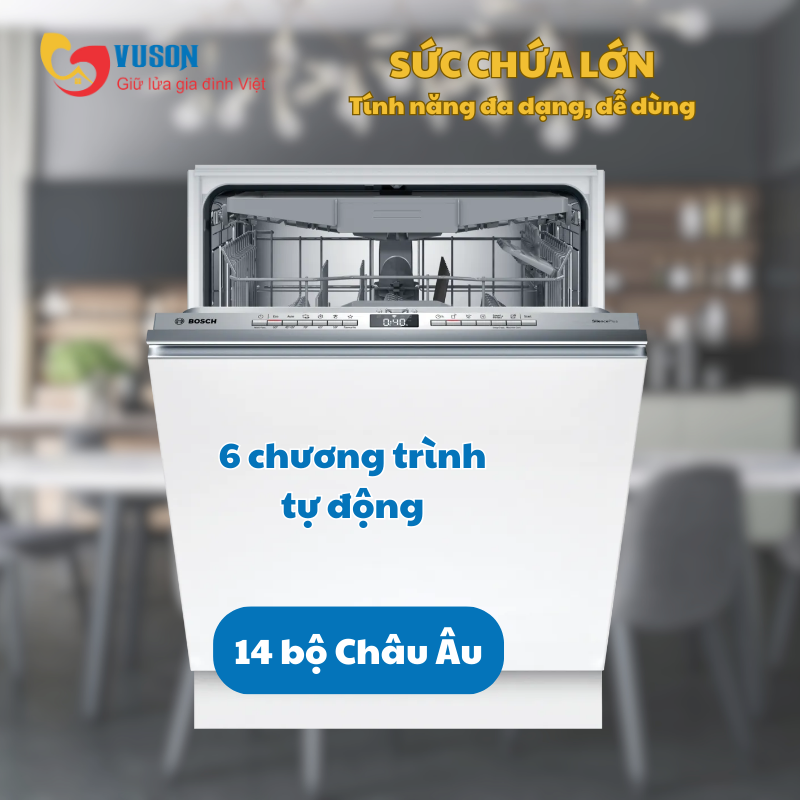 Máy rửa bát Bosch SMV4HCX19E Model 2025