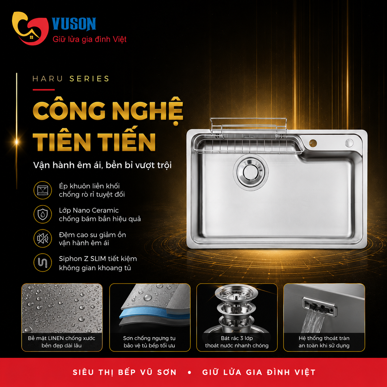 Chậu rửa bát Kluger KH8050FS Basic