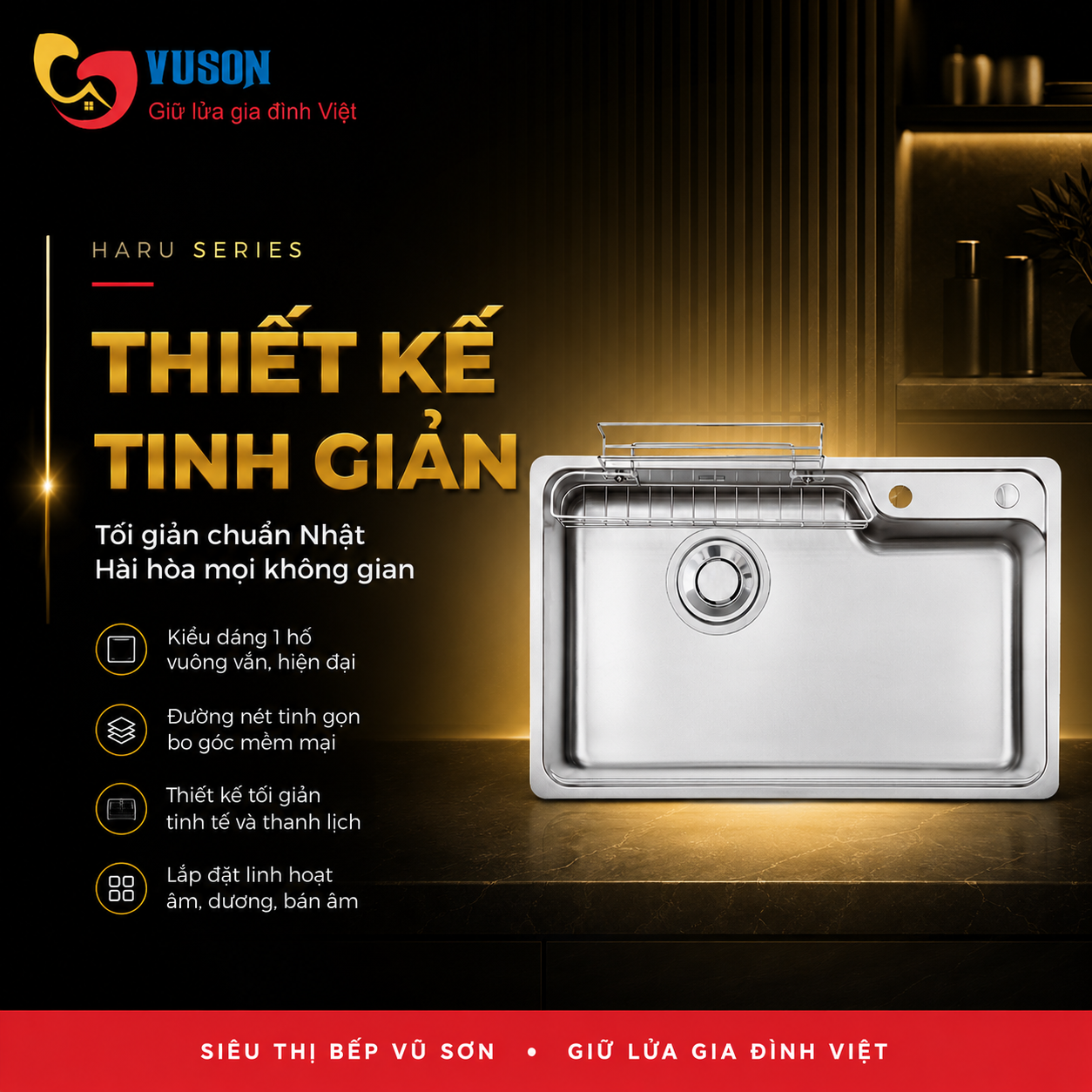 Chậu rửa bát Kluger KH8050FS Basic