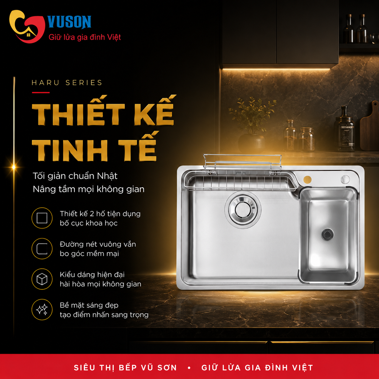 Chậu rửa bát Kluger KH8050FS Plus