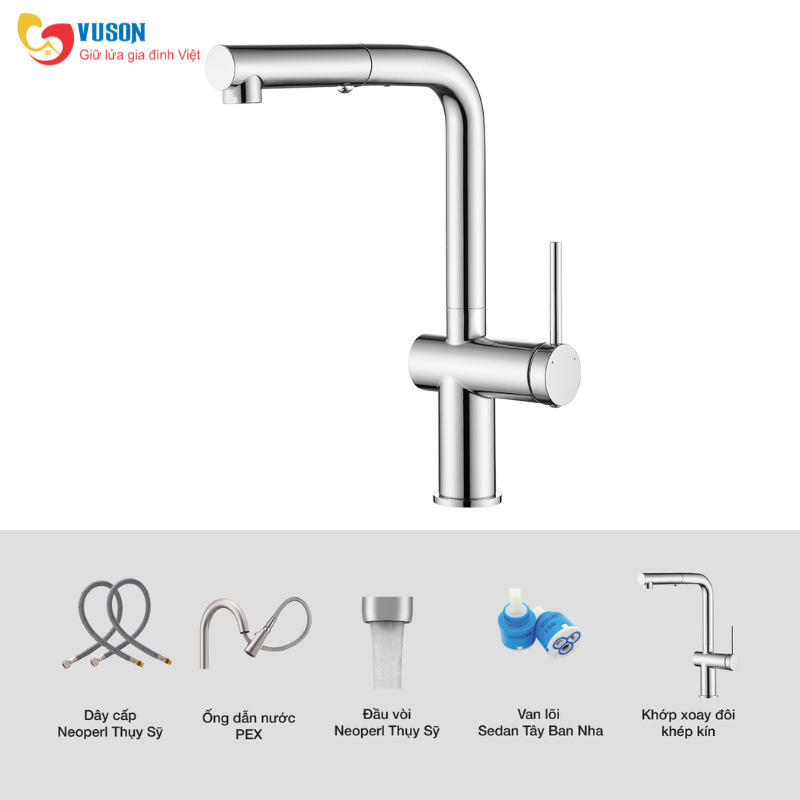 Vòi rửa bát Kluger KLF0034C
