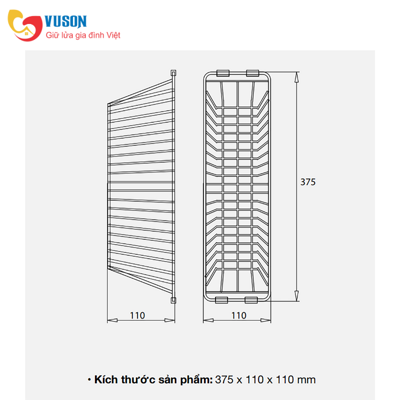 Giỏ để đồ inox Kluger KB – 603