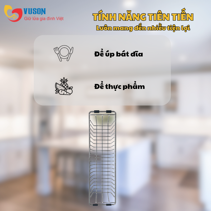 Giỏ để đồ inox Kluger KB – 603