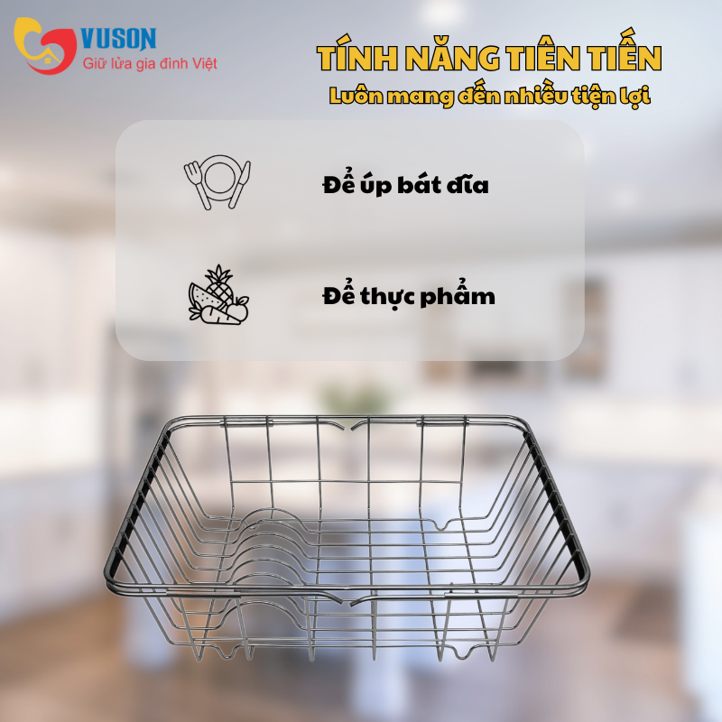 Giỏ để đồ inox Kluger KB-601S