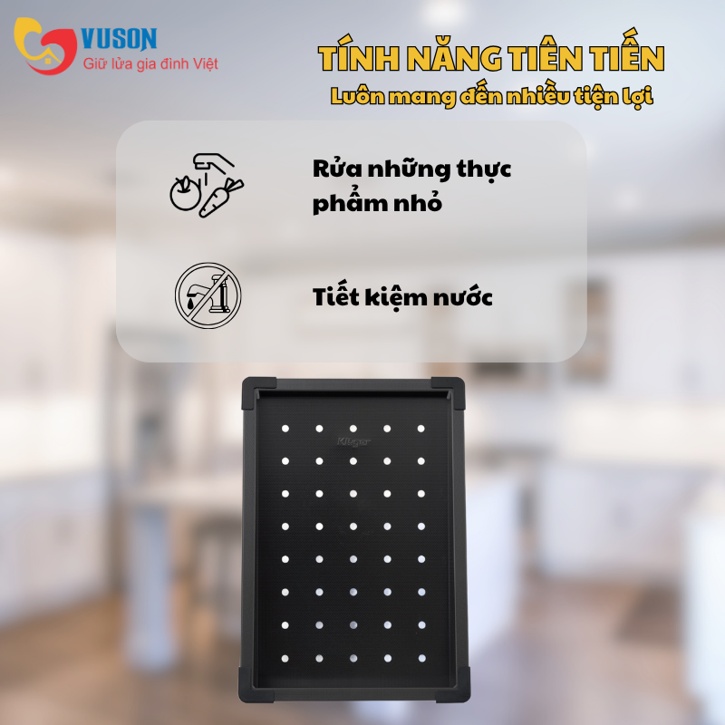 Chậu rửa nhỏ inox Kluger KC–701B
