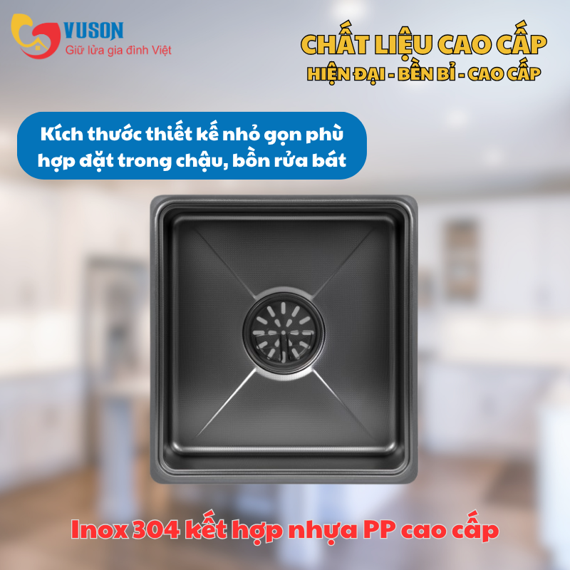 Chậu rửa nhỏ inox Kluger KSWB–403FB