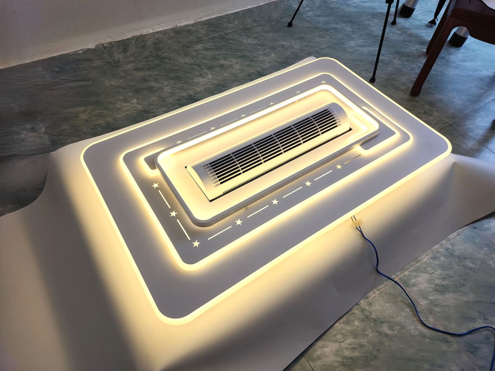 Đèn ốp trần kèm quạt đối lưu Fanlight FL OQ-N001