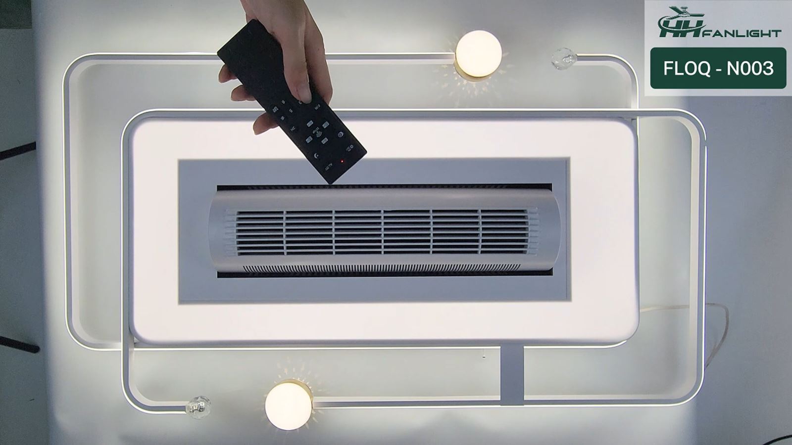 Đèn ốp trần kèm quạt đối lưu Fanlight FL OQ-N003