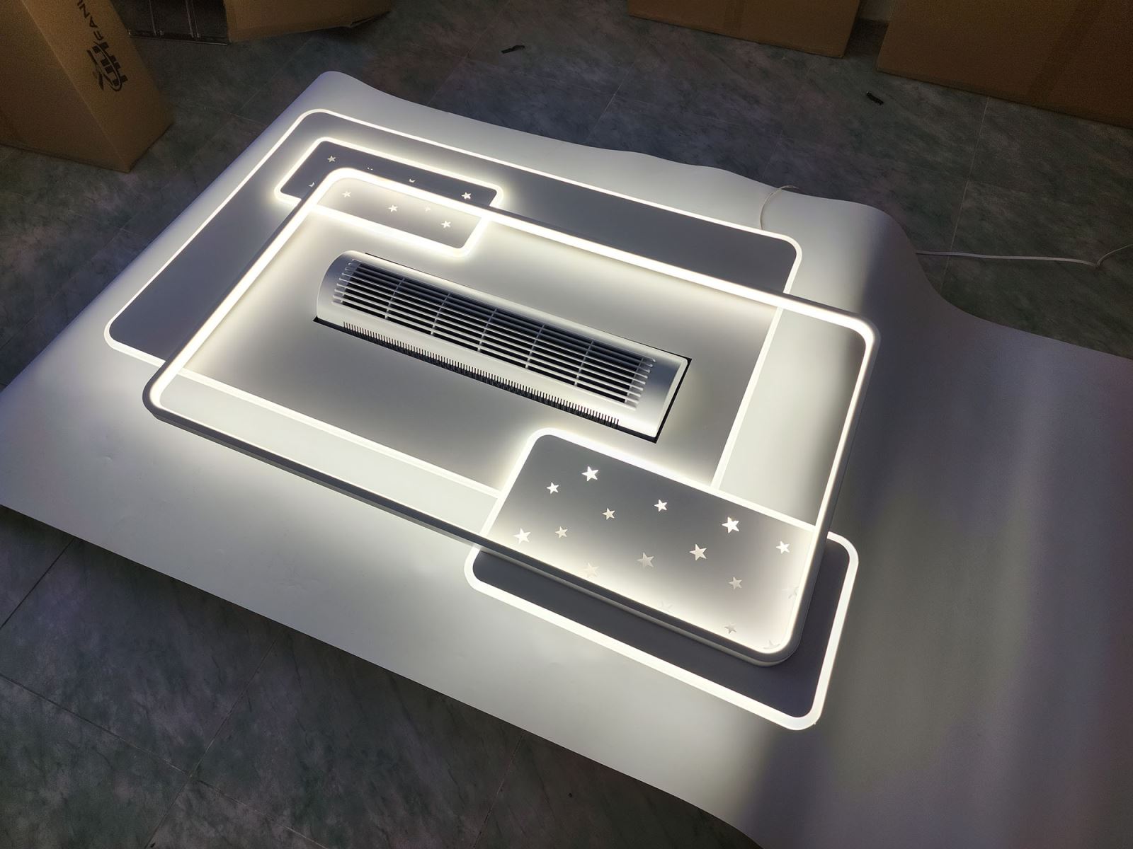 Quạt trần đèn đối lưu không cánh Fanlight FL OQ-N004