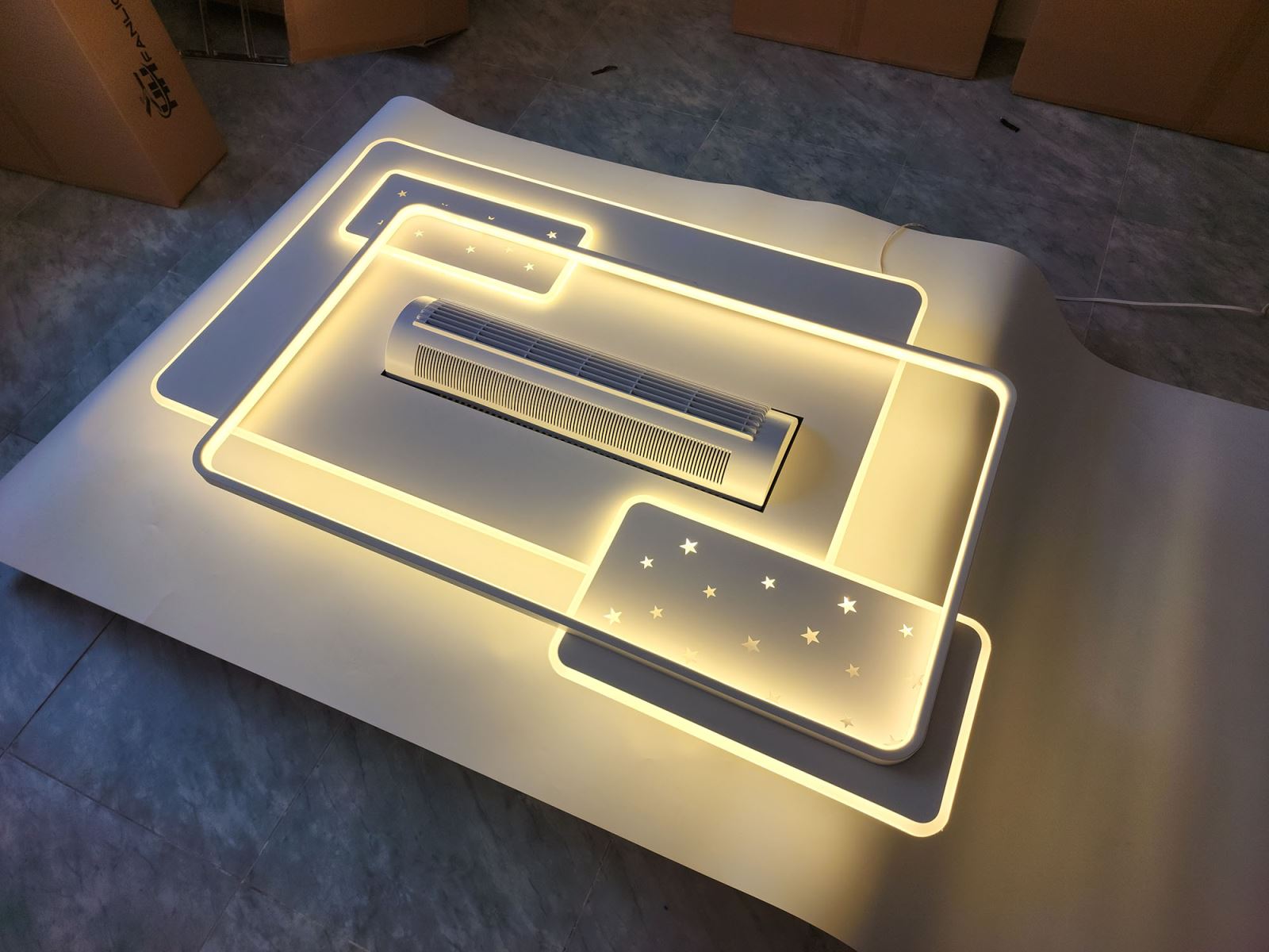 Quạt trần đèn đối lưu không cánh Fanlight FL OQ-N004