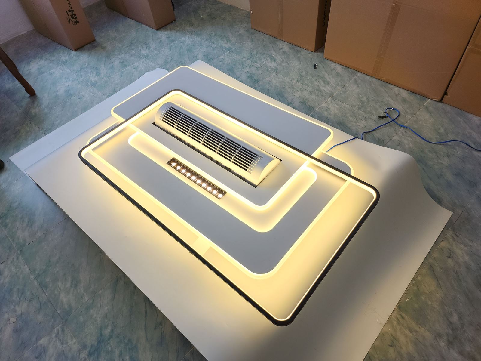 Quạt trần đèn đối lưu không cánh Fanlight FL OQ-N005