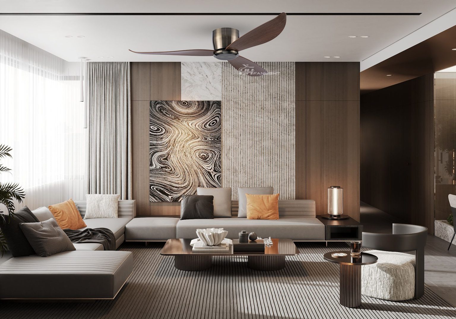 Quạt trần hiện đại Fanlight FL HD-303