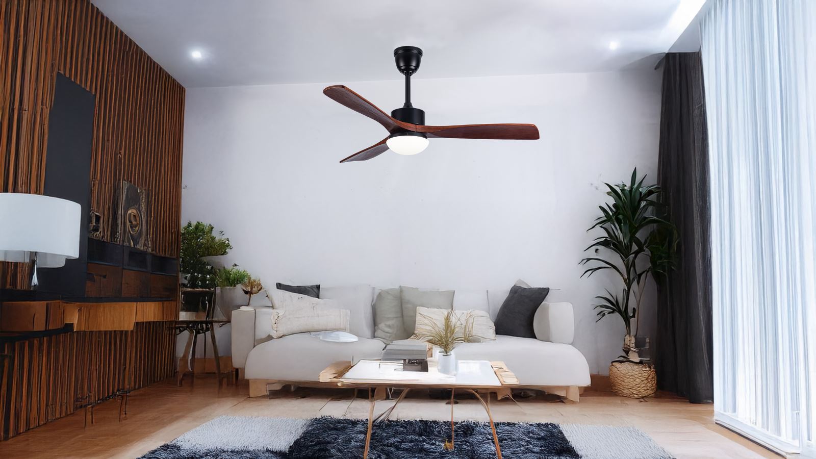 Quạt trần đèn hiện đại FL HD-302N