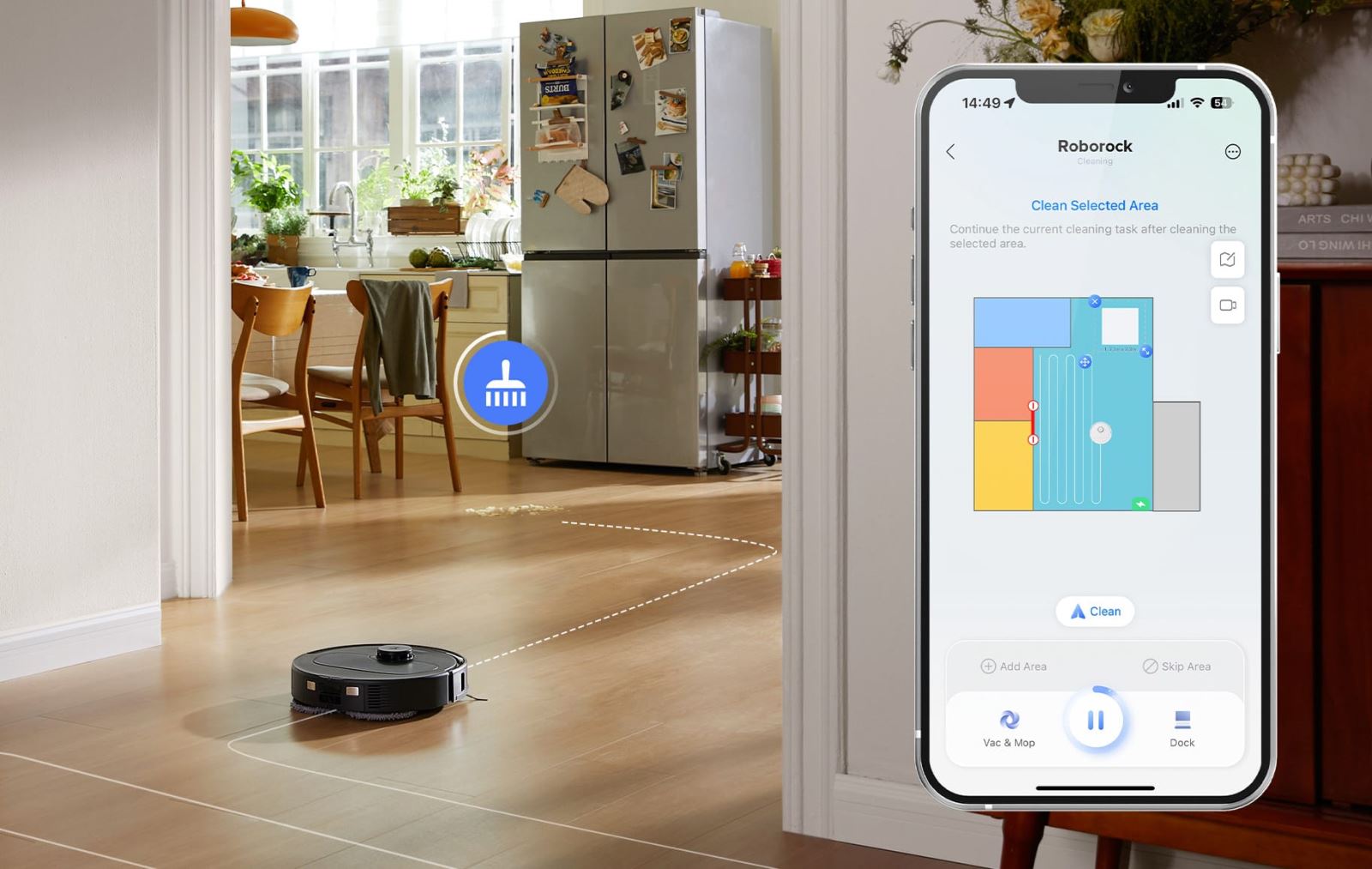 Cá nhân hóa việc dọn dẹp thông qua app Roborock