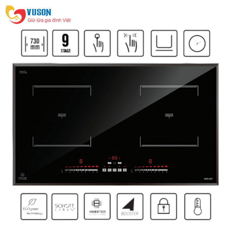 Bếp từ đôi Spelier SPE IC 928 C/Plus