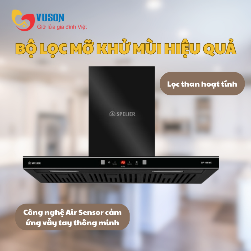Máy Hút Mùi Chữ T Spelier SP 109MC Model 2025