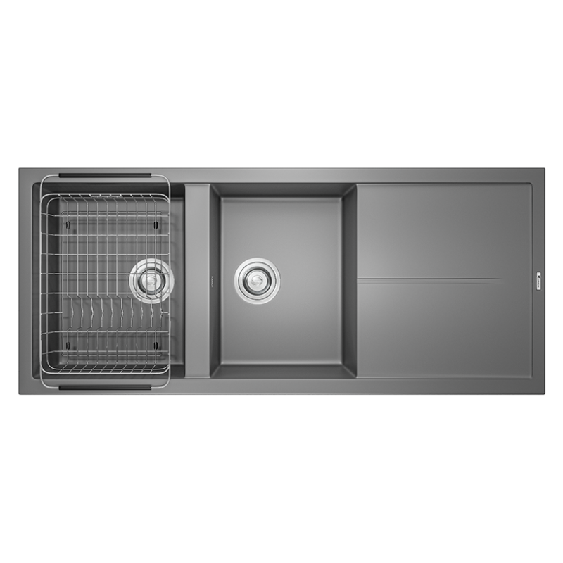Chậu rửa bát đá Konox Granite Livello Smart 1160 Grey