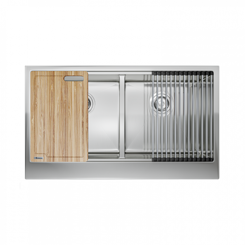 Chậu rửa Konox Workstation Sink – Apron Sink KN8751DA Retta