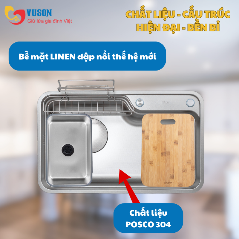 Chậu rửa bát Kluger KF7848FS-DO Plus