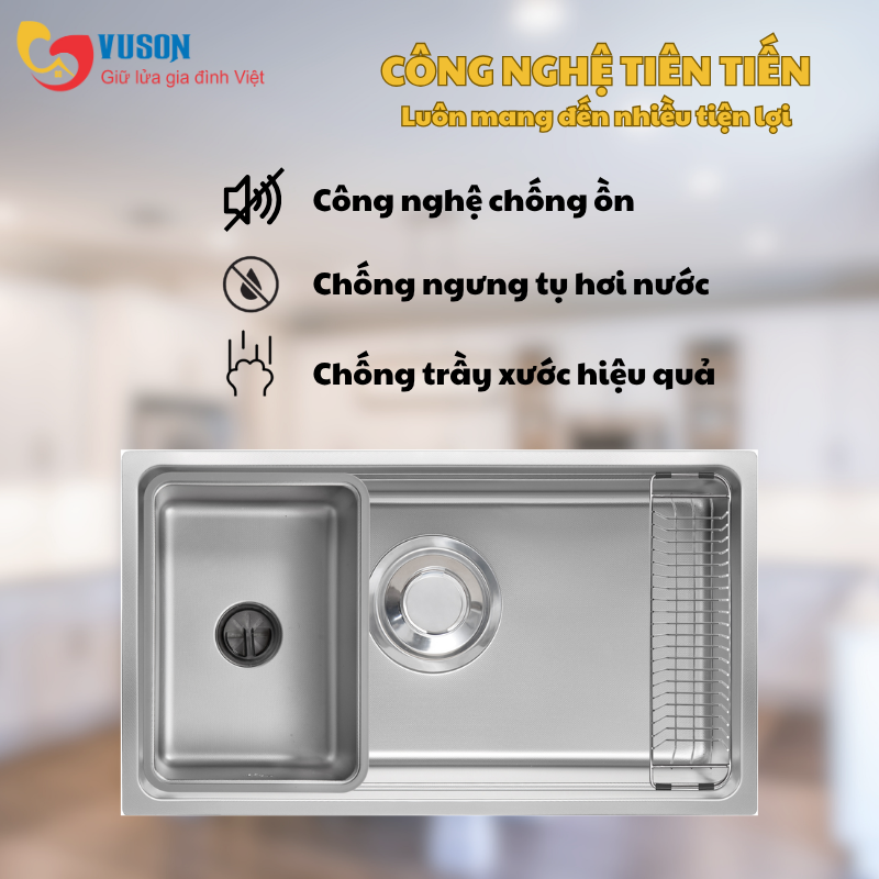 Chậu rửa Kluger KU7844FS Plus